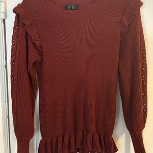 Jessica Simpson Women's Sweater - Rust Red